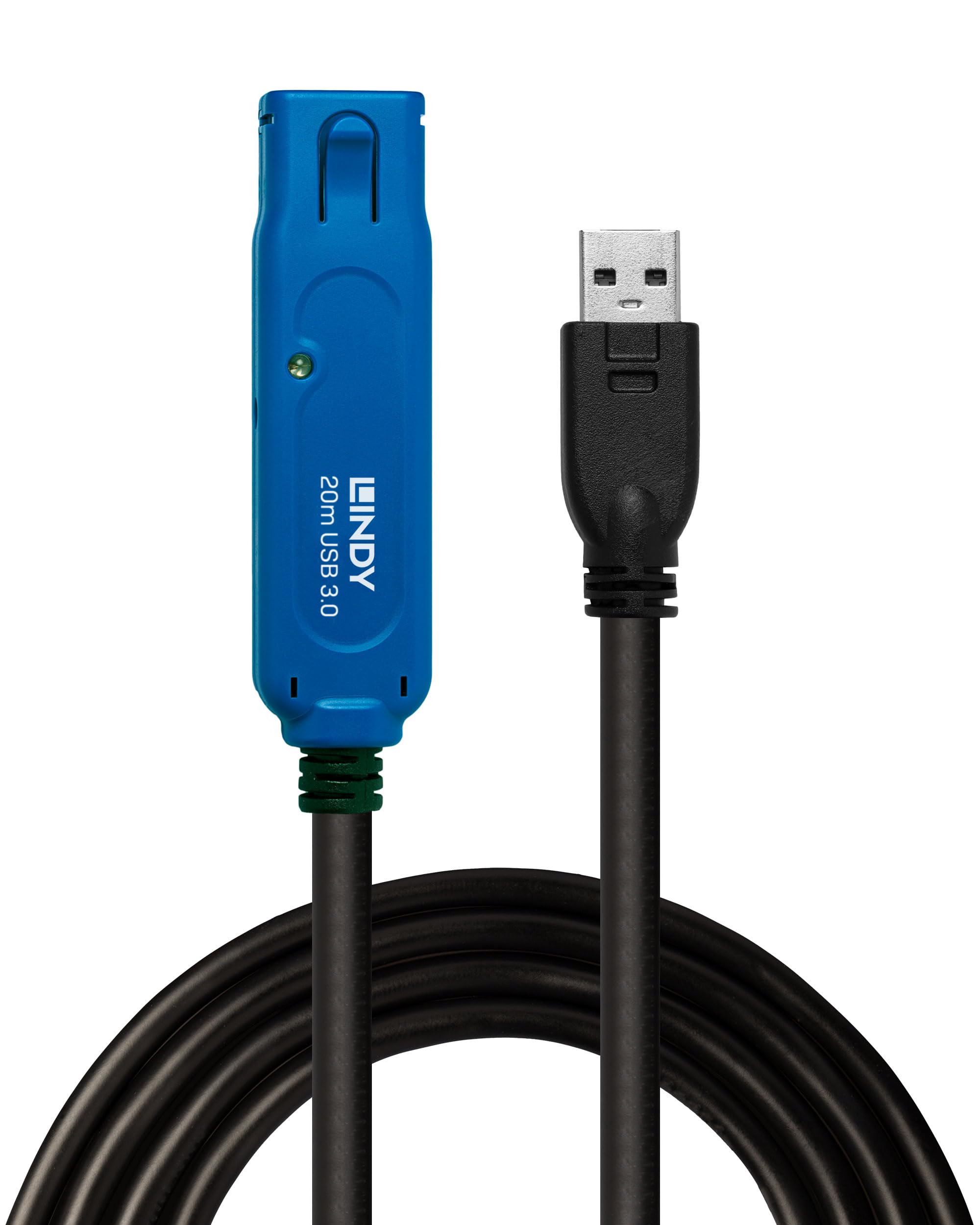 LINDY 20m USB 3.0 Active Extension Cable Pro, Long Distance Repeater, Extends USB devices, PCs, Laptops, Xbox, PS4, PS5, VR Headset, Oculus Rift, Printer, Scanner, Webcam, Interactive Whiteboards
