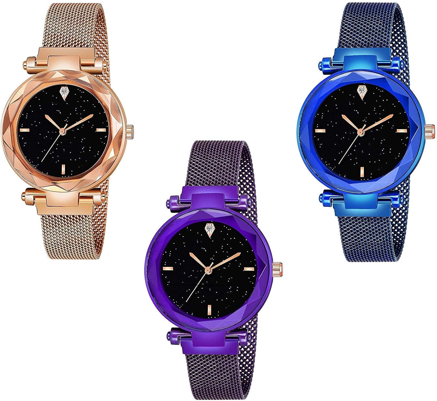 Buy Praizy Times Combo of 3 stylish watch for girls