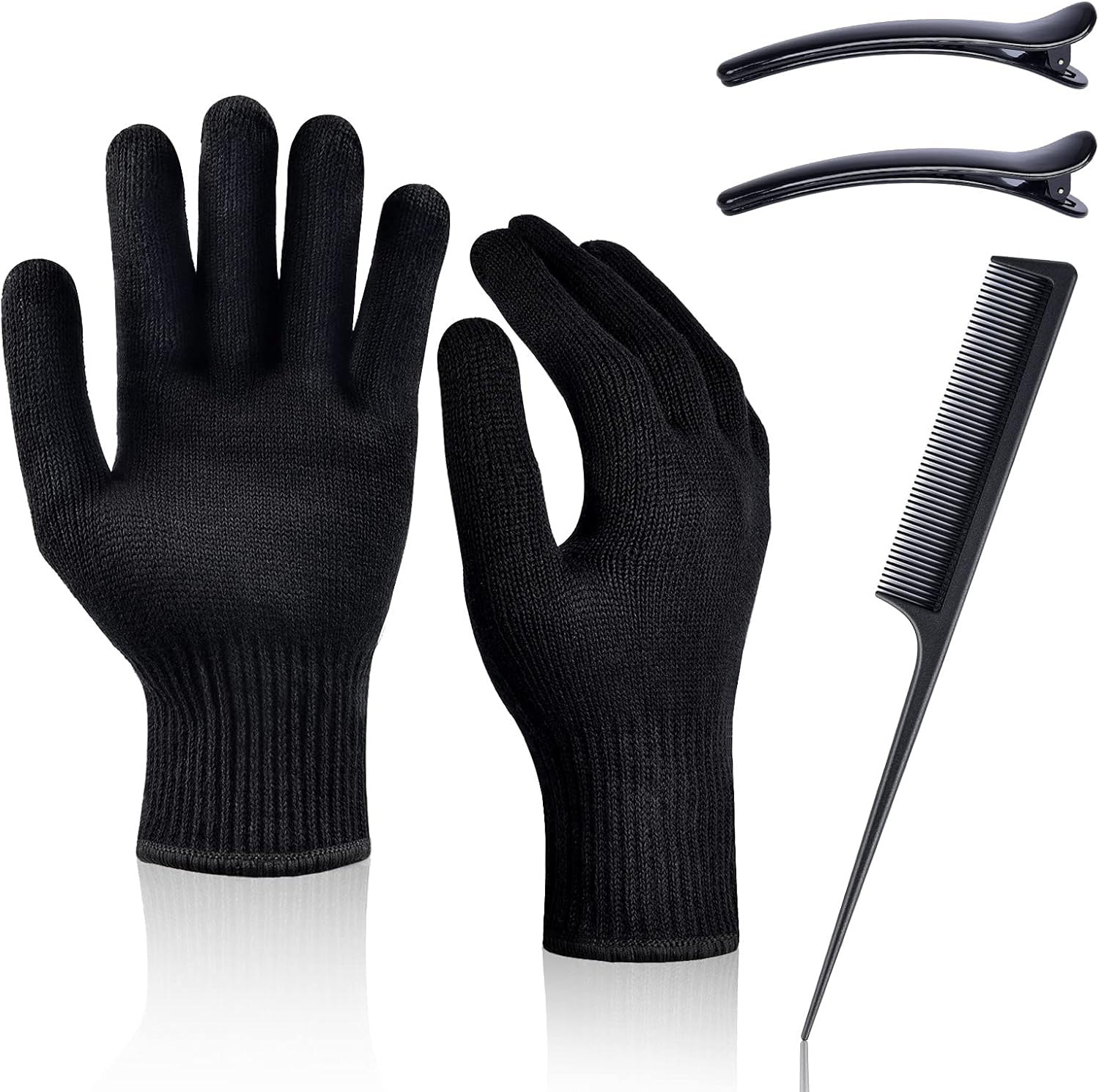 Heat Resistant Gloves Heat Proof Glove IKOCO 2Pcs Mitts for Hair Styling Curling Iron Flat Iron and Curling Wand Hot-Air Brushes,Universal Fit Size: Health & Personal Care