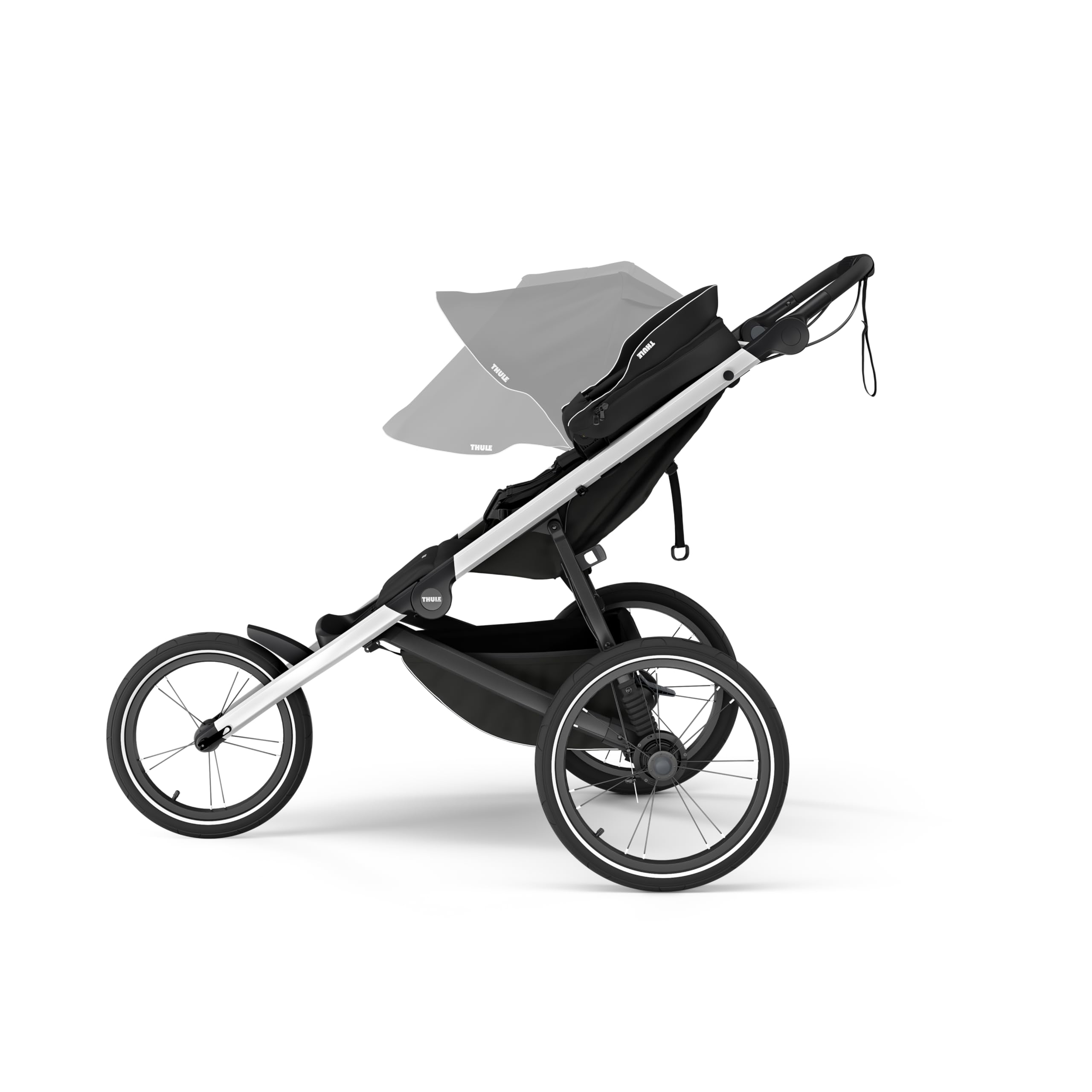 Thule Glide 3 Single Child All-Terrain & Jogging Stroller, Lightweight, air-Filled Tires, Twist Hand Brake, Fixed Front Wheel