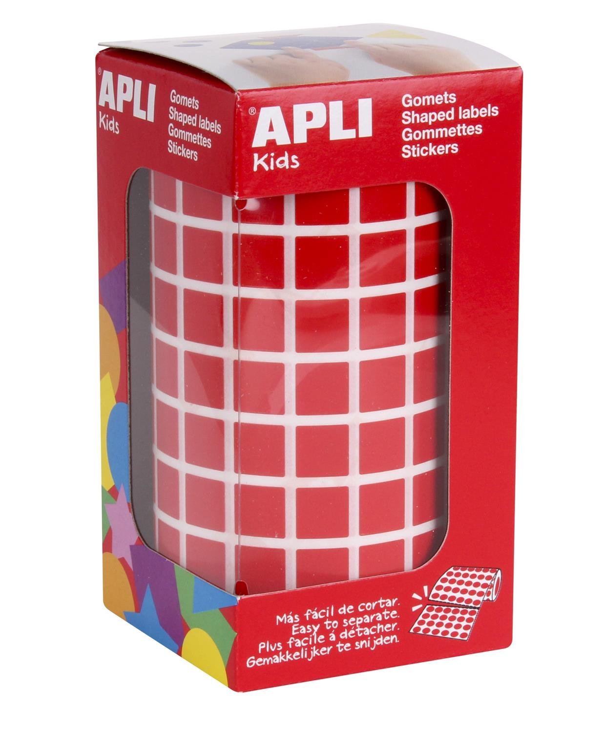 Red Stickers 10.0 mm on a Roll — image 1