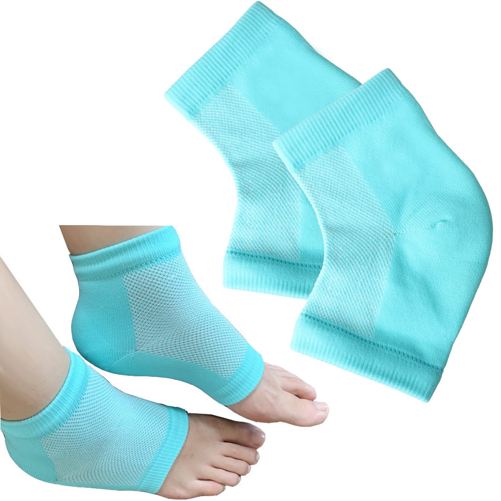 Pengxiaomei 1 Pair Soft Heel Socks,Ventilate Foot Spa Moisturizing Gel Beauty Socks Moisturising Socks for Dry Hard Cracked Skin