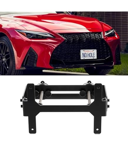 Amazon.com: JIAHCN New Front Bumper License Plate Mount Kit