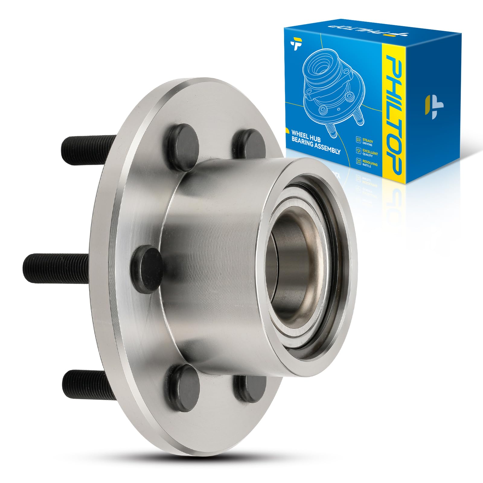 Photo 1 of PHILTOP 515032 RWD Front Wheel Bearing Hub Assembly for 1997-2004 Dodge Dakota, 1999-2003 Dodge Durango, 6 Lugs Non-ABS 1 PCS