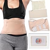 DEROWN Castor Oil Packs for Liver Detox, Less Mess Made of Organic Cotton Flannel & Waterproof PUL, Reusable Massage Castor Oil Pack Kit with Anti Oil Leak Design (Oil Not Included)