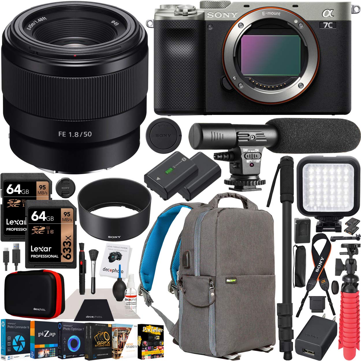 Mua Sony a7C Mirrorless Full Frame Camera Body with Sony FE 50mm F1.8 ...
