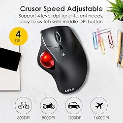 SANWA 2.4G Wireless Ergonomic Trackball