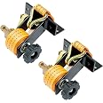 ATTPARTS 4-Pack Retractable Ratchet Straps With J-Hooks - 1.5" X 7.5' For Ladder Racks & Roof Racks