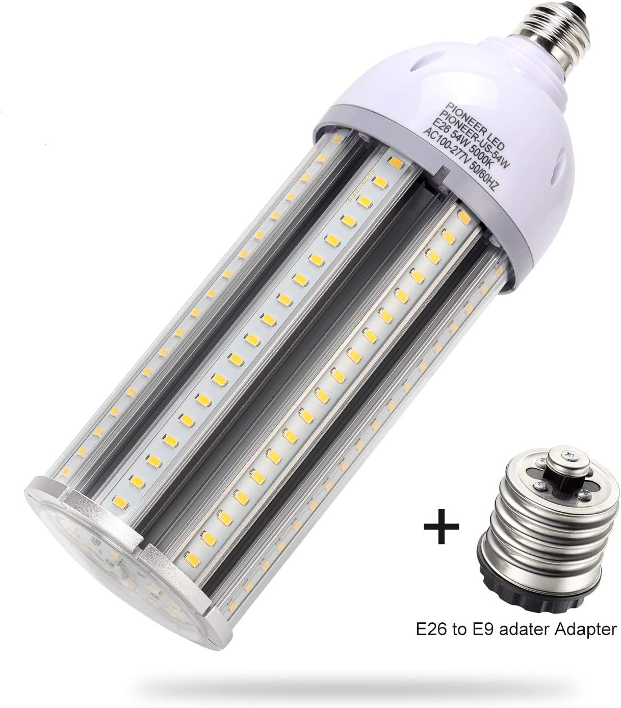 54Watt Led Corn cob Light Bulb E26/E39 Base, 5000K Daylight 110277v