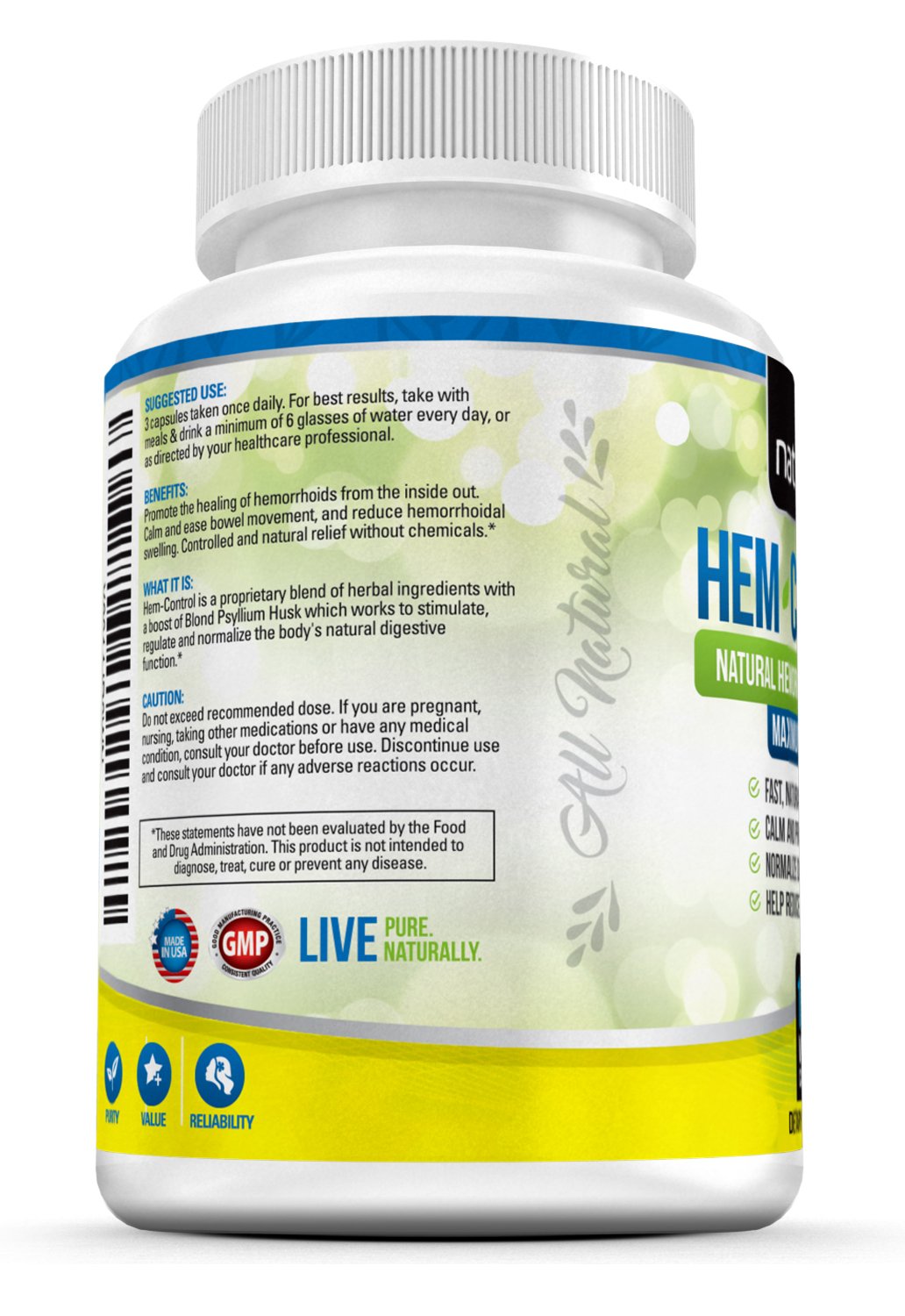 Galleon HemControl Natural Hemorrhoid Treatment Supplement Fast