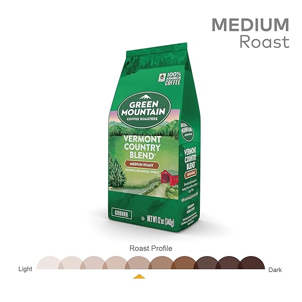 GREEN MOUNTAIN COFFEE SIGNATURE VERMONT COUNTRY BLEND GROUND COFFEE 12OZ