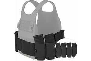 PETAC GEAR Elastic Cummerbund for Tactical Vest Stretch Cummerbund with 8 Pouches for FCPC LBT LBX