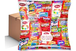 OKIDA Bulk Assorted Candy Variety Pack - Individually Wrapped Party Candy Assortment (4 LB)
