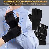 Donfri Copper Infused Fingerless Arthritis Gloves Size Large (L) view 2