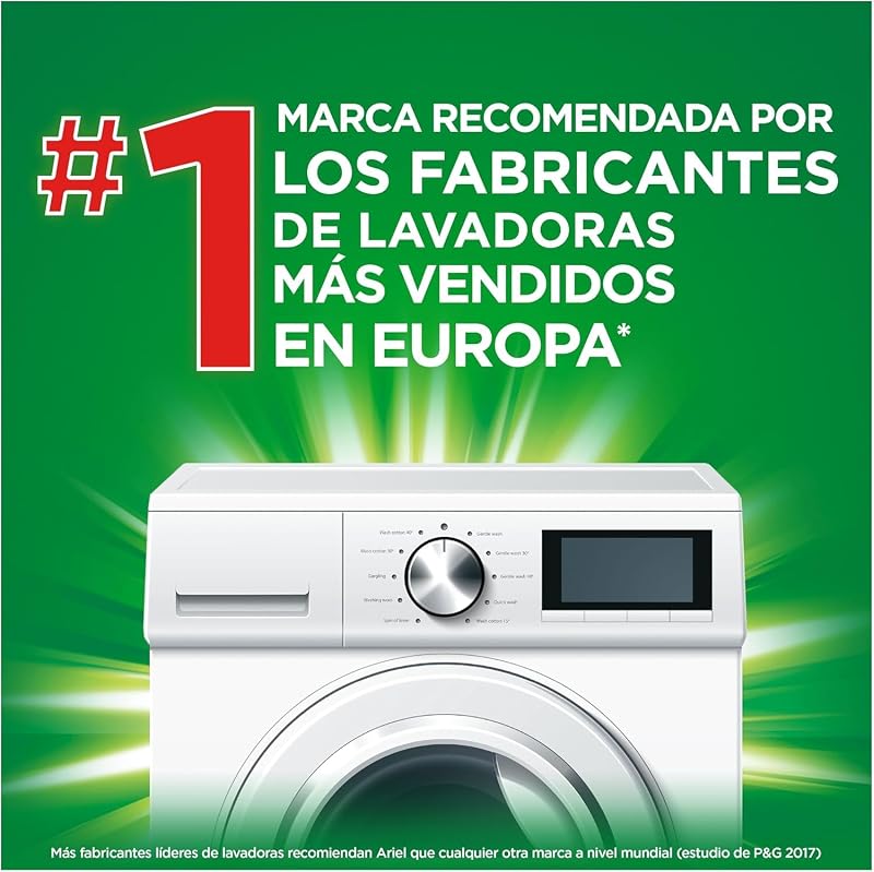 Ariel Detergente para Máquina de Lavar Líquido 160 Lavagens (4x40), Original, Sabão Limpeza melhorada em ciclos mais frios com tecnologia exclusiva de limpeza a frio