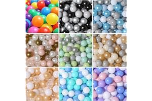 TRENDPLAY Ball Pit Balls Pack of 100 - BPA Free Non-Toxic Play Balls for 1 2 3 4 5Years Old Toddlers Baby Kids Birthday Room Pool Tent Party (2.16inches)