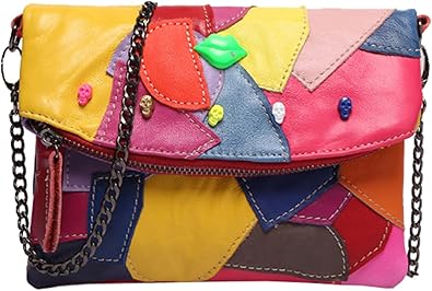 black leather studded purse