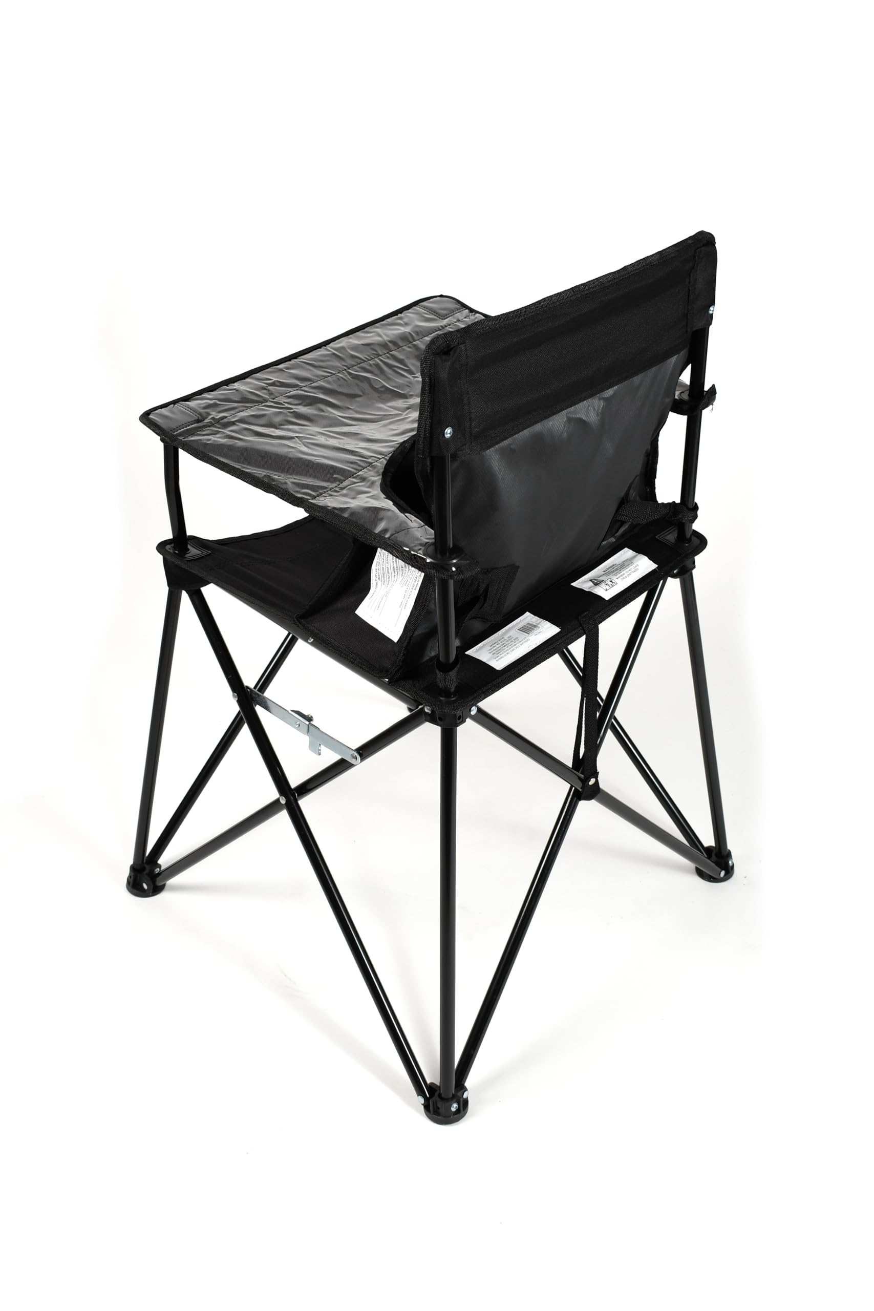 ciao! baby Portable High Chair for Travel, Fold Up High Chair with Tray, Black