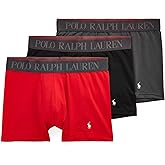 POLO RALPH LAUREN Men's 4D Flex Performance Air Boxer Briefs Regular and Long Leg 3-Pack