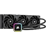 Corsair iCUE H150i RGB Elite Liquid CPU Cooler (16 Dynamic RGB LEDs, 120mm AF Elite Series FDB Fans, 360mm Radiator, iCUE Sof