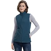 33,000ft Women's Fleece Vest, Lightweight Warm Polar Soft Vests Outerwear with Zip Up Pockets, Sleeveless Jacket for Winter