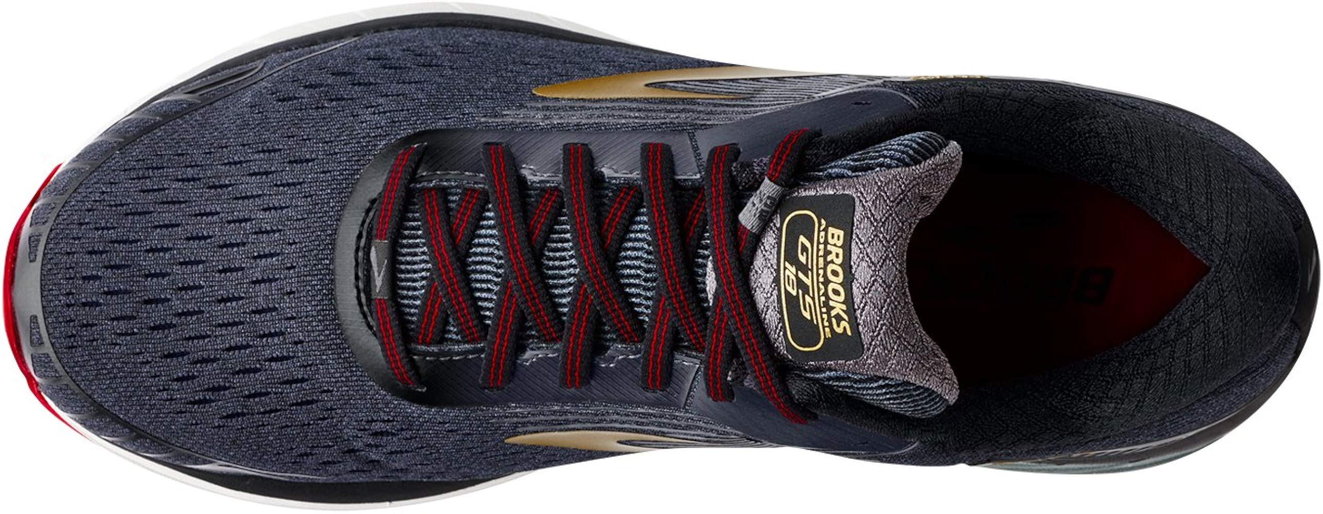 brooks adrenaline gts 18 black gold red