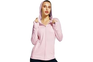 Willit Women's UPF 50+ Sun Protection Shirts UV Long Sleeve Zip Hoodies SPF Lightweight Jacket Pockets Hiking