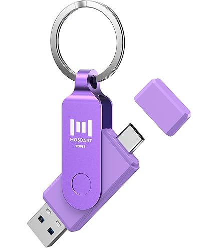 2 Stuks USB-stick 32GB USB 3.0 Hoge Snelheid – Wooolken Swivel Geheugensticks in Blauw & Cyaan, Portable Data Storage met 2 Sleutelhangers en 2