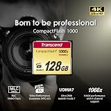 Transcend 32GB CompactFlash 1000 Memory Card 160/120 MB/s UDMA 7 4K Video view 4