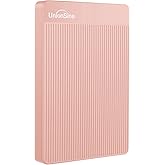 UnionSine 500GB Ultra Slim Portable External Hard Drive HDD-USB 3.0 | for PC, Mac, Laptop, PS4, Xbox one, Xbox 360-(Pink)