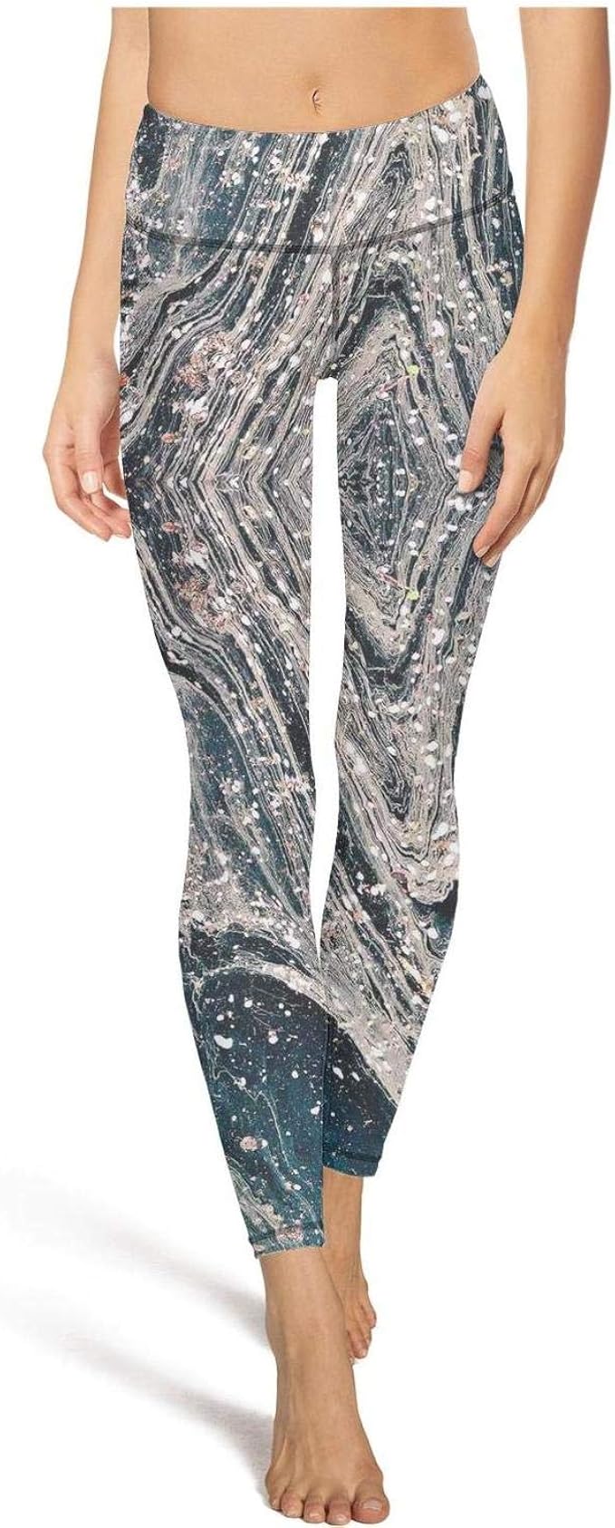 marble print workout leggings