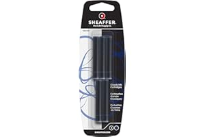 BIC Sheaffer Skrip Fountain Pen Classic Ink Cartridge - Blue/Black (five per card)