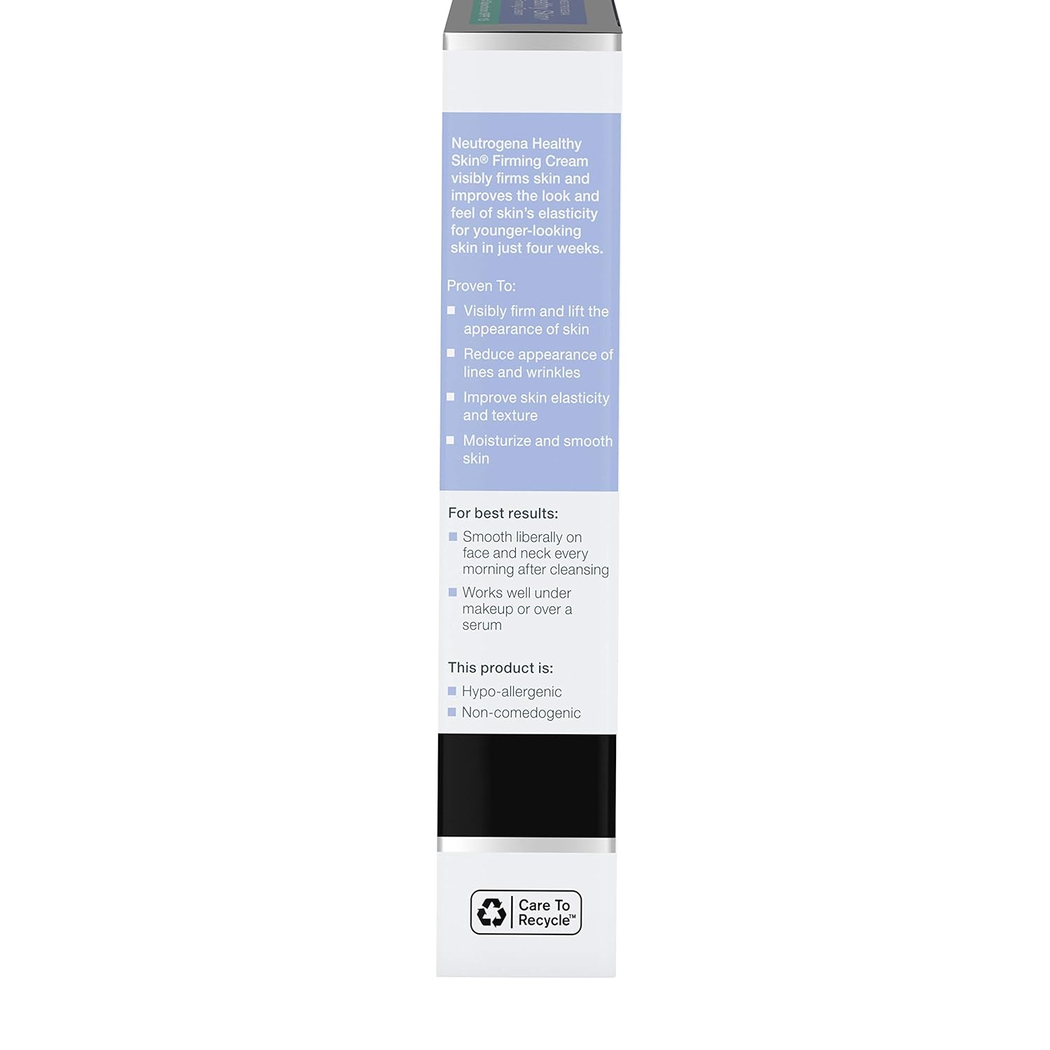 Neutrogena Healthy Skin Glycerin & Green Tea Firming Face Cream Moisturizer & Neck Cream with SPF 15 Sunscreen - Anti Wrinkle Cream, Face Moisturizer for Dry Skin & Neck Firming Cream, 2.5 fl. oz: Beauty
