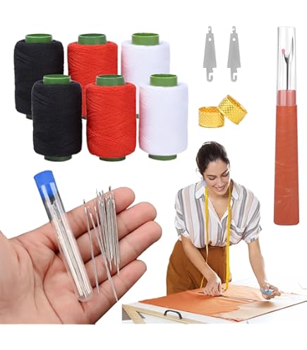 Set D'outils De Couture Dessinés à La Main Icones De Broderie à L'aiguille Ripper Et Threader D Main Dans Style Doodle Art Ligne Vintage 634137 1586