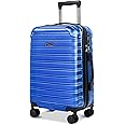 Feybaul Large Luggage Expandable Pc+Abs With Tsa Lock Hardshell Travel Big Rolling Luggage Suitcase Set Carry On Luggage Suitcase With Spinner Wheels 28 Inch,Blue