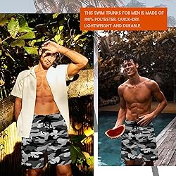 Men's Swim Trunks Hawaiian Bathing Mesh Lining Suit
