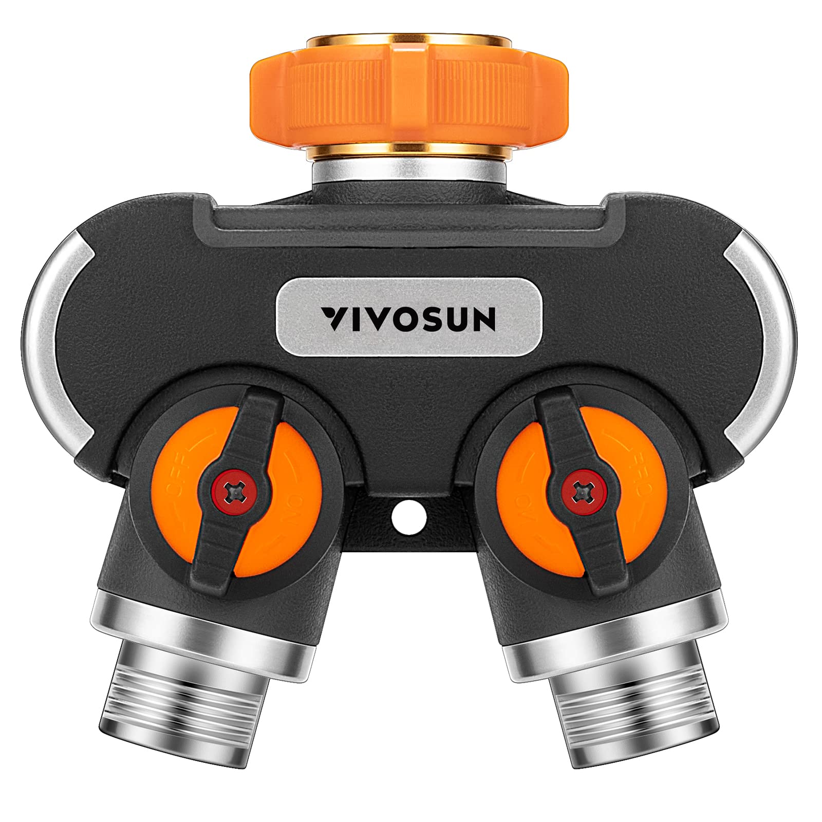 Photo 1 of VIVOSUN Garden Hose Splitter 2 Way Heavy Duty, Upgraded Highly Durable Dual Water Hose Connector, Faucet Adapter with Comfortable Rubberized Grip for Drip Irrigation, Lawns