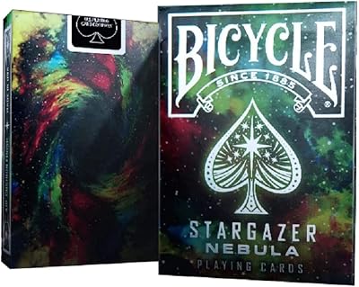 Bicycle Stargazer Nebula Playing Cards 1 Deck Air Cushion Finish Silver