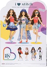 Disney ILY 4EVER Stitch Doll 11.5 in with 2 Outfits Glitter Ring view 4