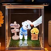 VEELU Personalized Dog Memorial Gifts for Loss of Dog, Custom Pet Holographic Digital House with Name, Video Projection with DIY Interactive Free App, Personalized Loss of Dog Sympathy Gift (Pet)