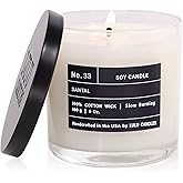 Lulu Candles | Santal | Smells Woodsy & Elegant | Luxury Scented Soy Jar Candle | Hand Poured in The USA | Highly Scented Long Lasting (6 Oz.)