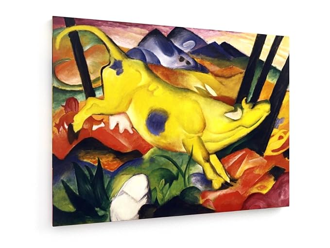 Franz Marc Die gelbe Kuh 1911100x75 cm Textil Franz Marc Die gelbe Kuh 1911100x75 cm Textil