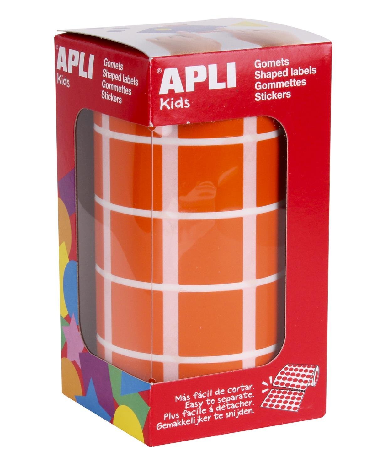 APLI Kids Square - 20 mm Cuadrado Orange