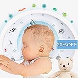 Baby Pillow for Sleeping, Mokeydou Head Shaping Pillow for Flat Head Syndrome Prevention,3D Memory Foam Infant Pillow for 0-2
