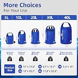 ROCK CLOUD Dry Bag 20L Waterproof Dry Sack for Kayaking Camping Hiking view 3