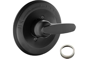 GUOLAIBA Replacement for Delta 13/14 Series Shower Handle Trim Kit, Compatible with Delta R10000 Valve, Matte Black (Cartridge and Valve Not Included)