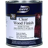 Clear Wood Finish Lacquer 1qt - Semi Gloss (Pack Of 4)