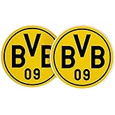 Desert Cactus Borussia Dortmund FC Car Accessories BVB German Germany Die Schwarzgelben Soccer Absorbent Sandstone Cup Coasters Licensed Product Set of 2 (Design A)