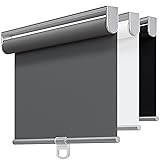 TOVALOR Cordless 100% Blackout Roller Shades for