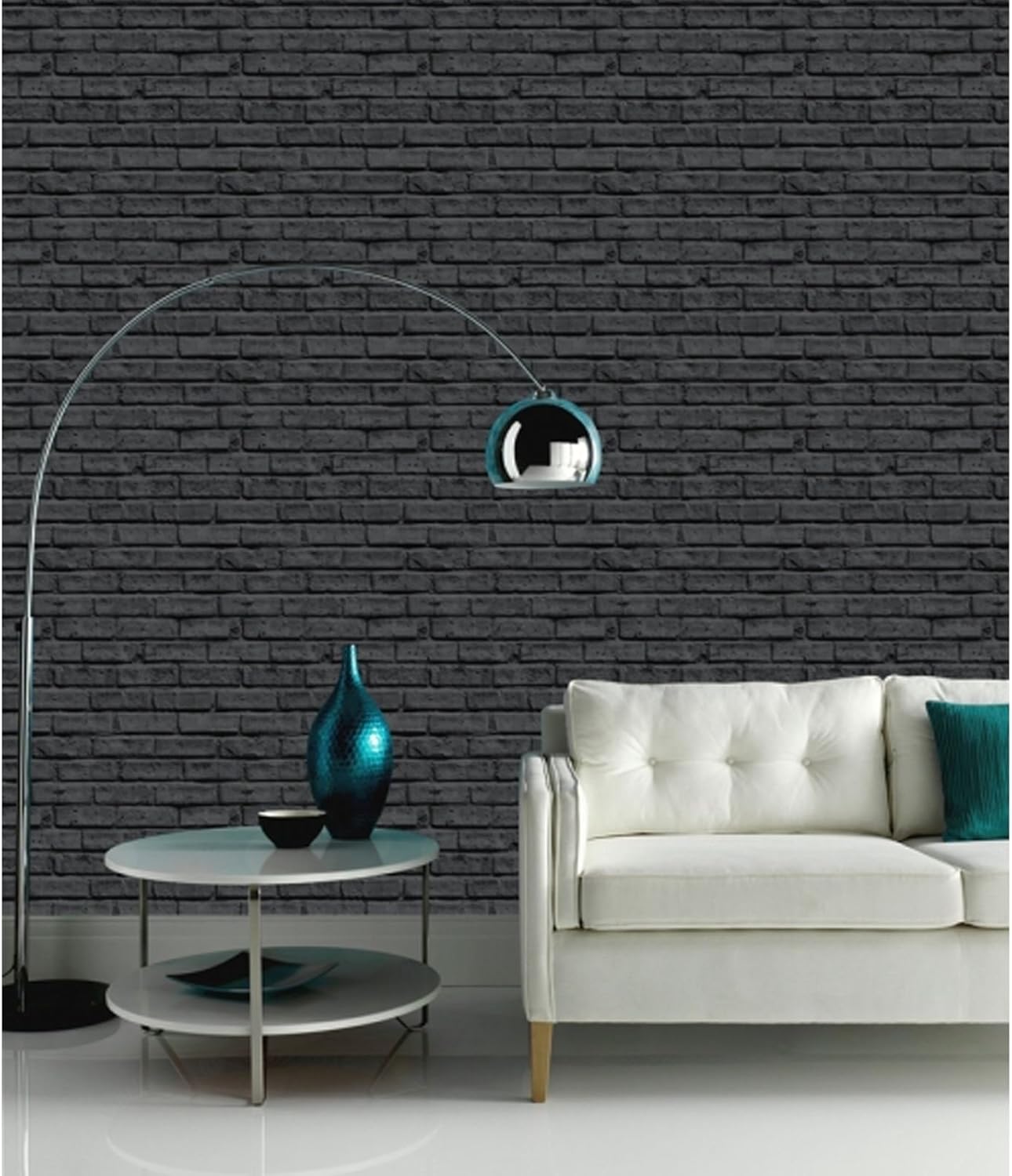 Black Brick Wallpaper Arthouse 623007 Amazon Com black brick wallpaper arthouse 623007
